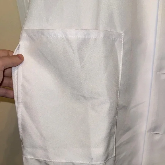 Men's Classic White Lab Coat - Picture 6 of 9